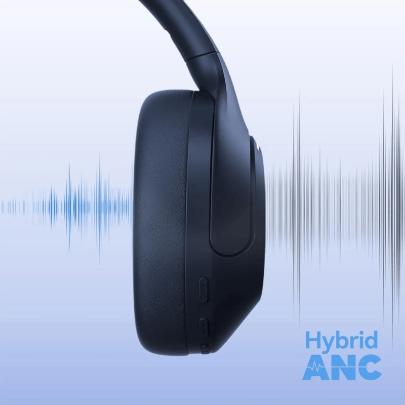 Audífonos Haylou S35 ANC over ear 60 horas negro cancelación de ruido