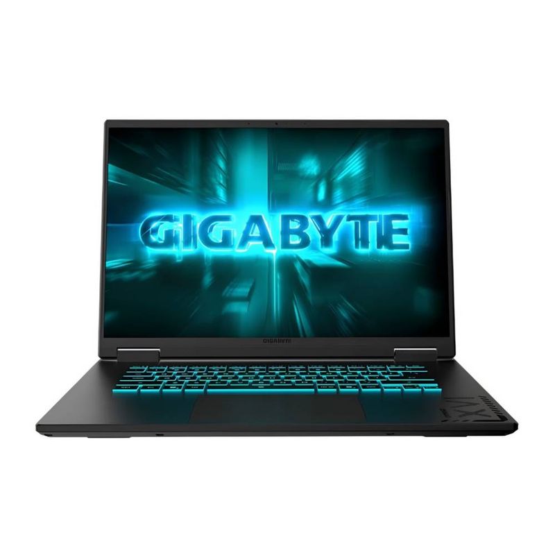 Laptop gamer Gigabyte A16 GA6H i7 RTX 5070 16GB 1TB negro frontal
