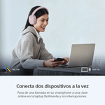 Audífonos Sony WH-CH730N bluetooth 6.0 ANC rosado fast pair