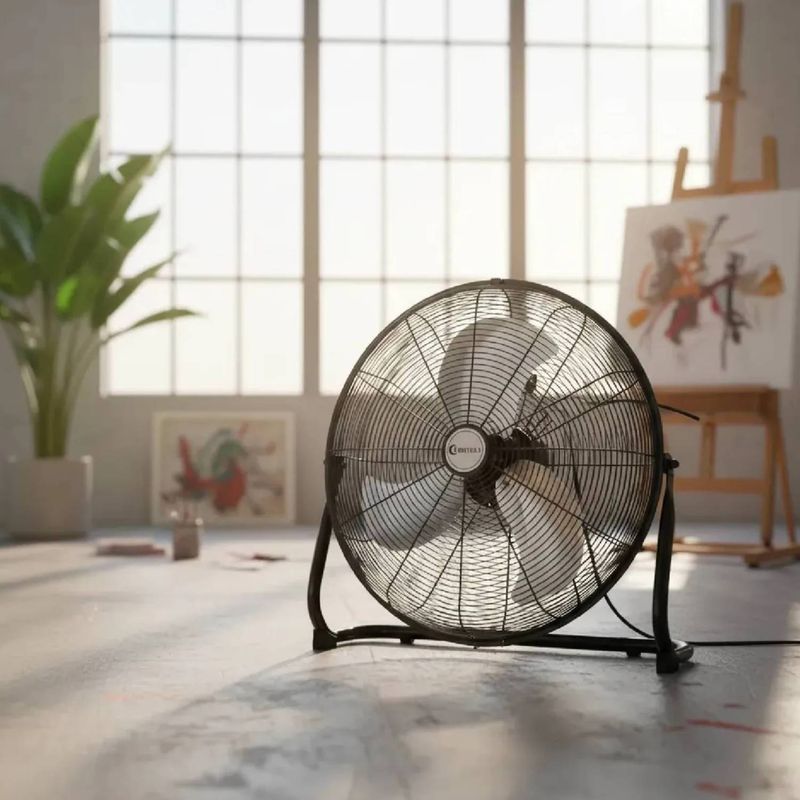 Ventilador Trevely de 20" para piso o pared, 110 W diagonal