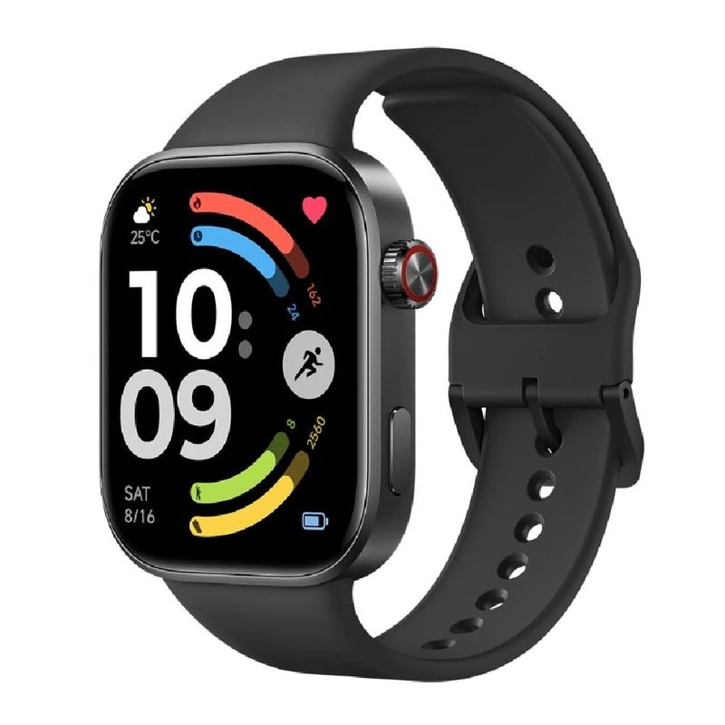 Redmi Watch 6 negro: llamadas Bluetooth y GPS integrado diagonal