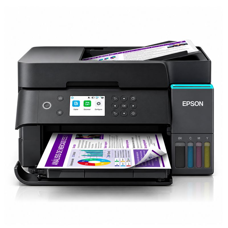 Impresora Epson EcoTank L6370 multifuncional Wi-Fi frontal