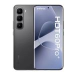 Celular Infinix Hot 60 Pro Plus 256GB 8GB AMOLED negro frontal y dorsal