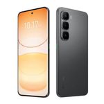 Celular Infinix Hot 60 Pro Plus 256GB 8GB AMOLED negro frontal y dorsal oblicuo