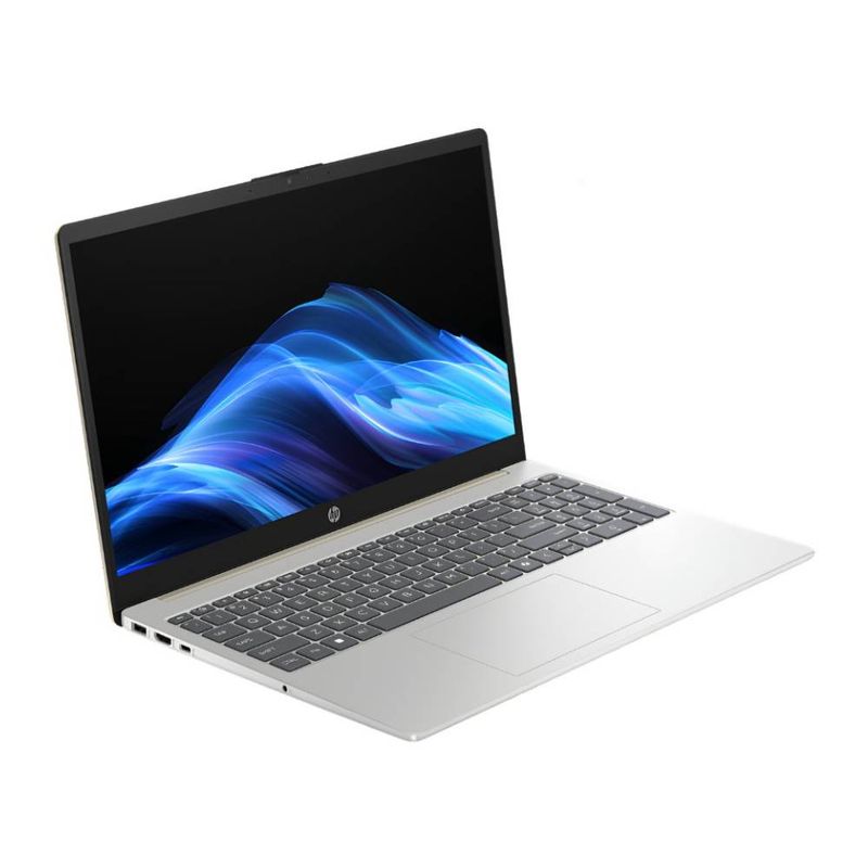 Laptop HP 15-fd2384la Core Ultra 7 24GB 512GB Táctil plata frontal oblicuo
