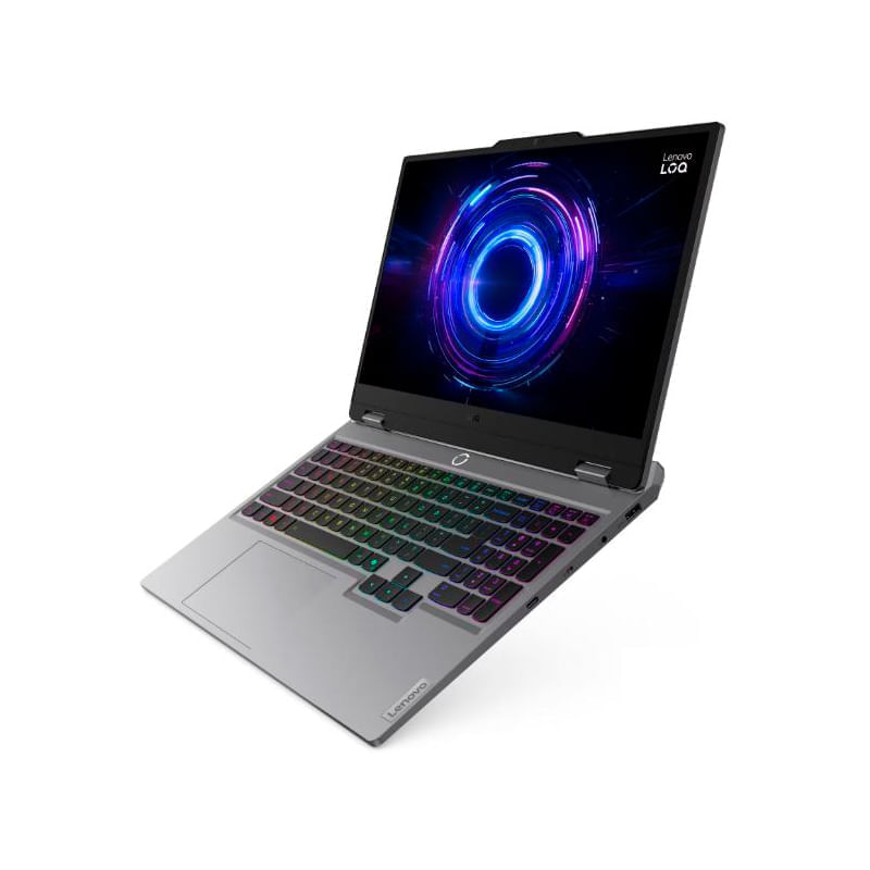 Lenovo LOQ RTX 5050: laptop gamer sin sistema operativo oblicuo