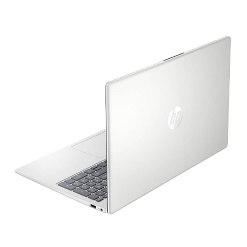 Laptop HP 15-fd0332la Core 3 100U 8GB 512GB SSD FHD silver dorsal oblicuo