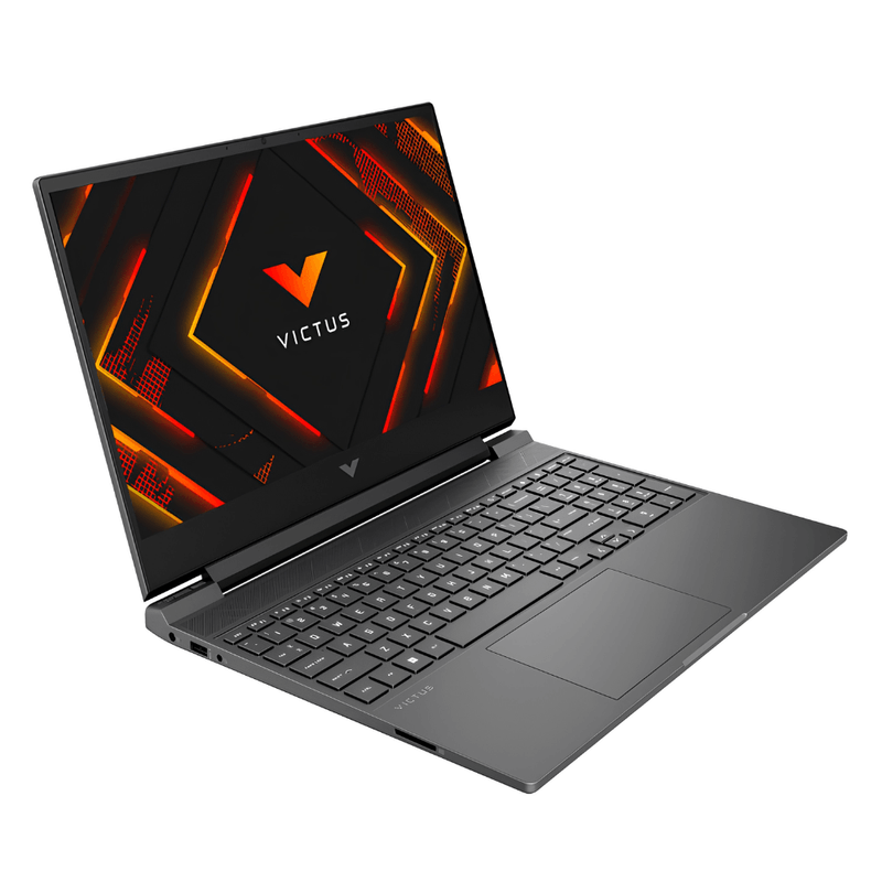HP Victus 15 RTX 3050: laptop gamer con FreeDOS frontal oblicuo