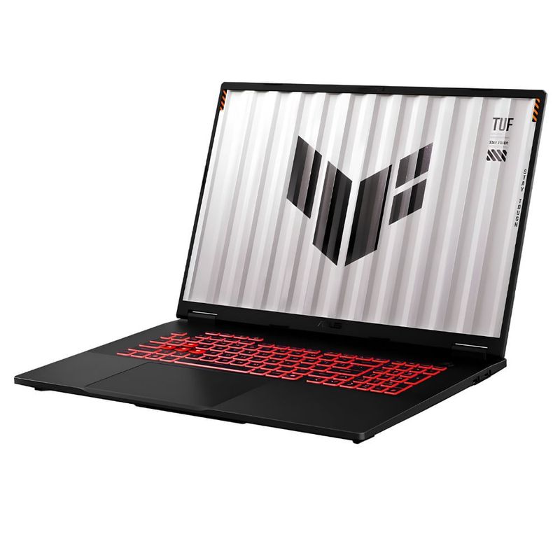 Asus TUF A18 RTX 5060: laptop gamer de 18 pulgadas ffrontal oblicuo
