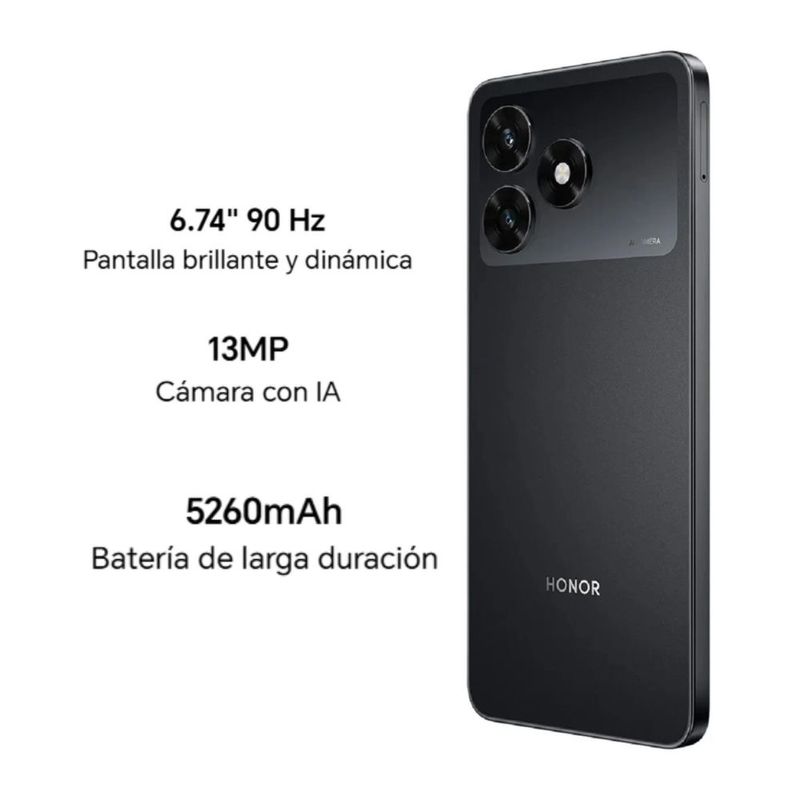 Celular Honor X5d 256 GB 4G pantalla de 90 Hz negro características
