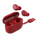 Audífonos JLab Go Air Pop bluetooth 5.1 táctiles rojo cable USB integrado
