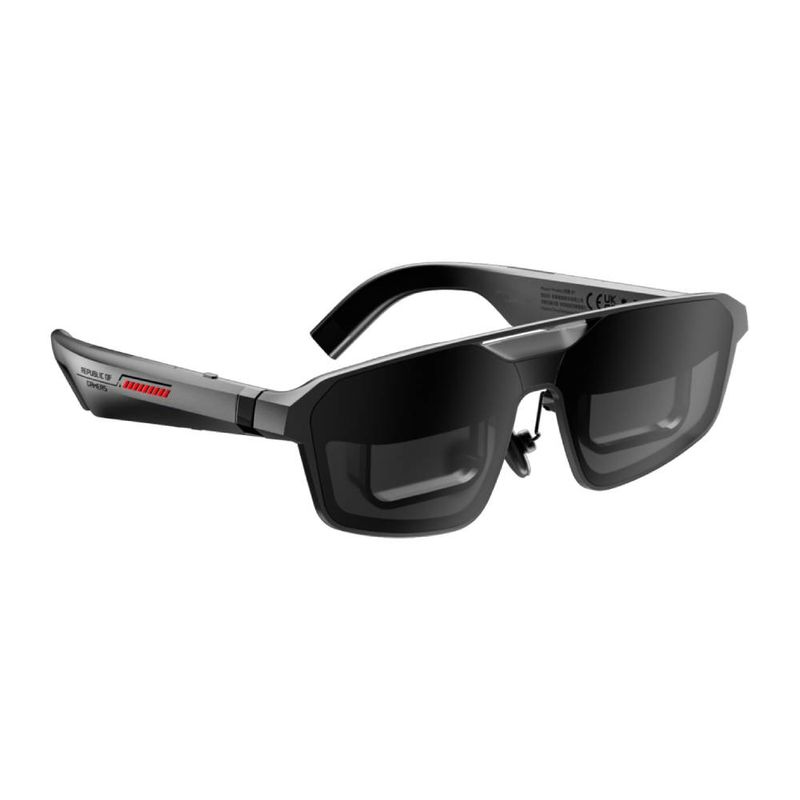 Lentes de realidad aumentada Asus ROG XREAL R1 240Hz negro frontal oblicuo