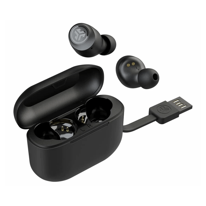 Audífonos JLab Go Air Pop bluetooth 5.1 táctiles negro cable USB integrado