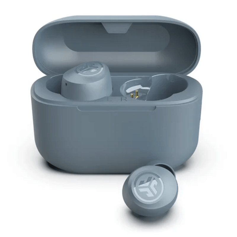 Audífonos JLab Go Air Pop bluetooth 5.1 táctiles gris frontal