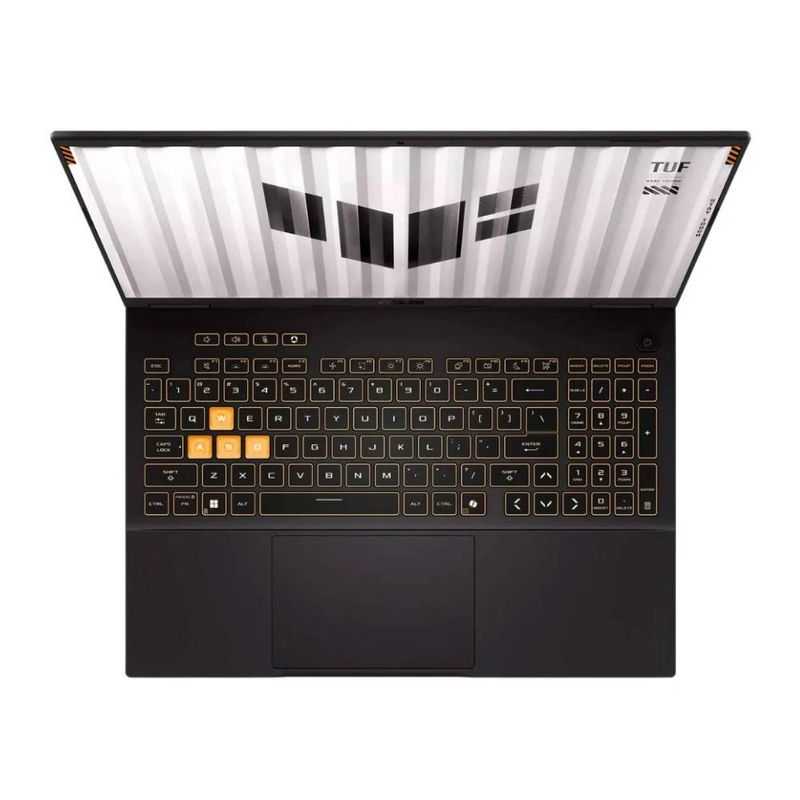 Laptop gamer ASUS TUF F16 FX608 i7 RTX 5060 FreeDOS mecha gray teclado