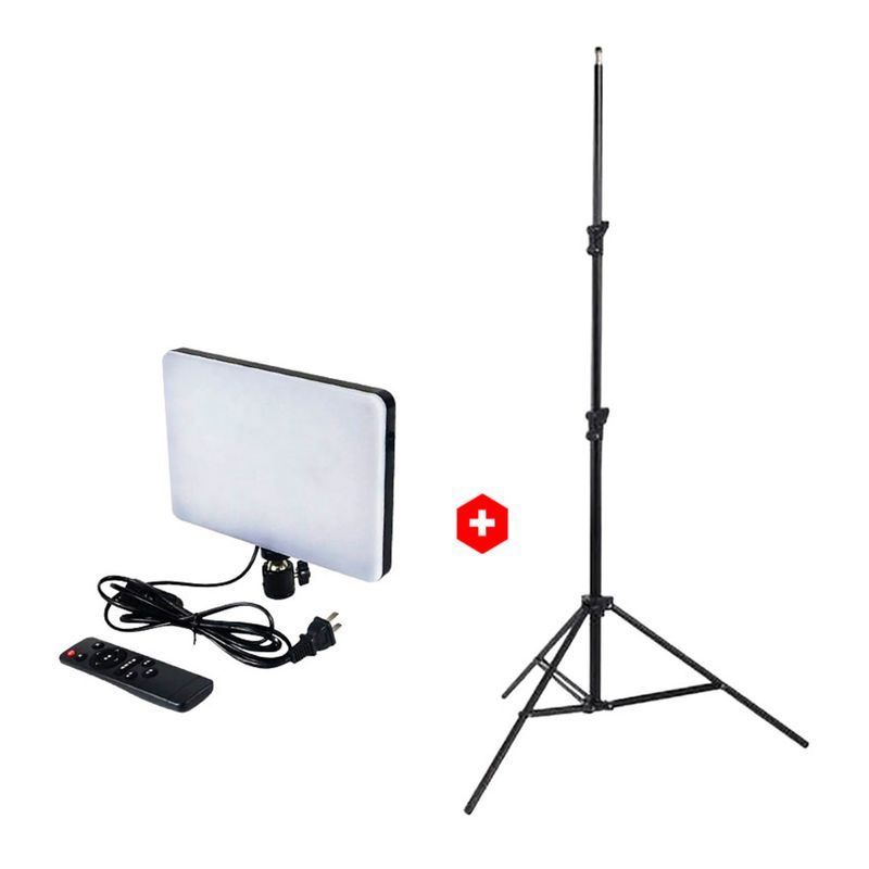 Combo Roadtrip Panel LED 10 42 W + Trípode Aluminio 2.1 m