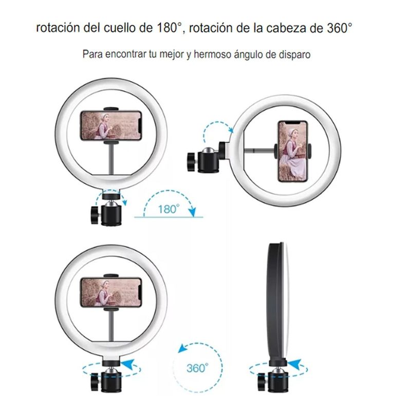 Combo Roadtrip Aro de Luz 14" 15 W rotación