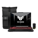 Laptop Asus TUF A16 RTX 4050 + mochila y mouse frontal
