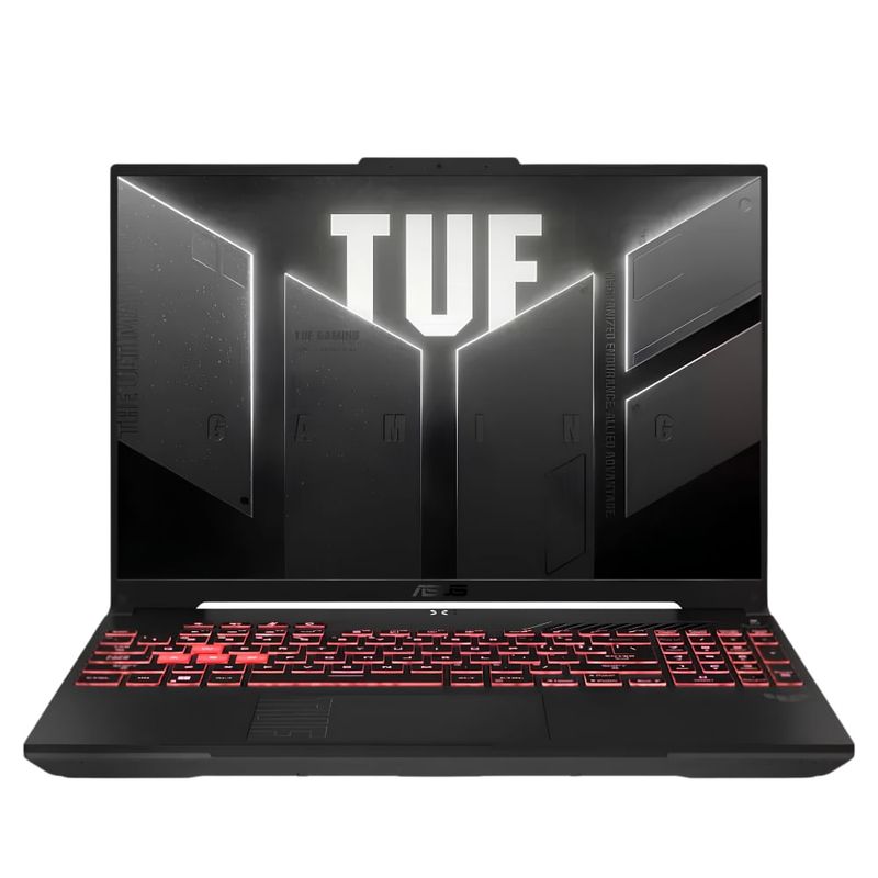 Laptop Asus TUF A16 RTX 4050 + mochila y mouse frontal equipo
