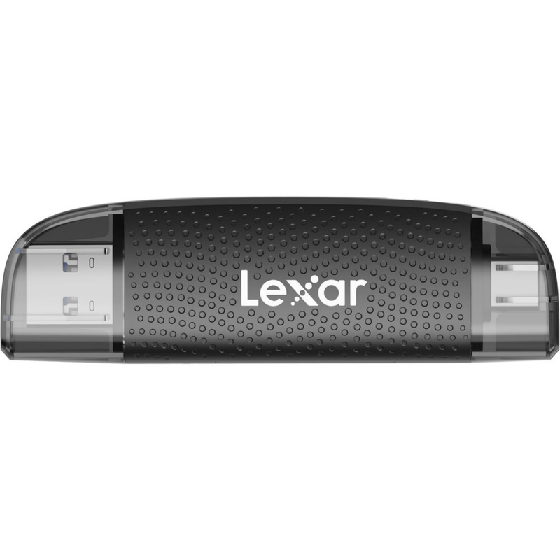 Lector Lexar SD y microSD con conexión USB-A y USB-C lateral