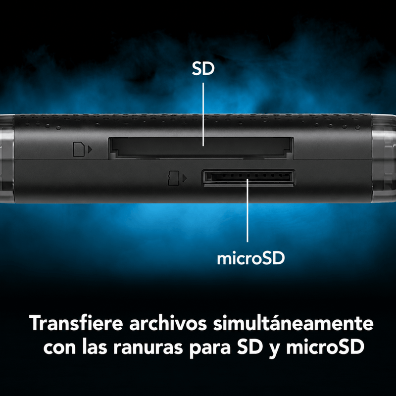 Lector Lexar SD y microSD con conexión USB-A y USB-C beneficios