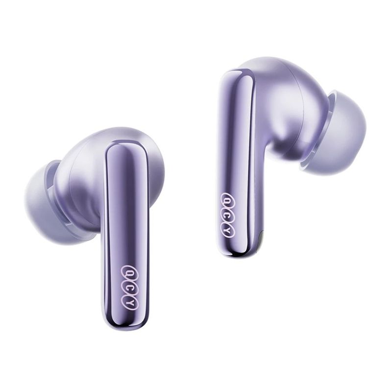Audífonos QCY MeloBuds N70i TWS ANC 56 dB IPX5 morado diseño in ear