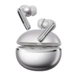 Audífonos QCY MeloBuds N70i TWS ANC 56 dB IPX5 plateado controles táctiles