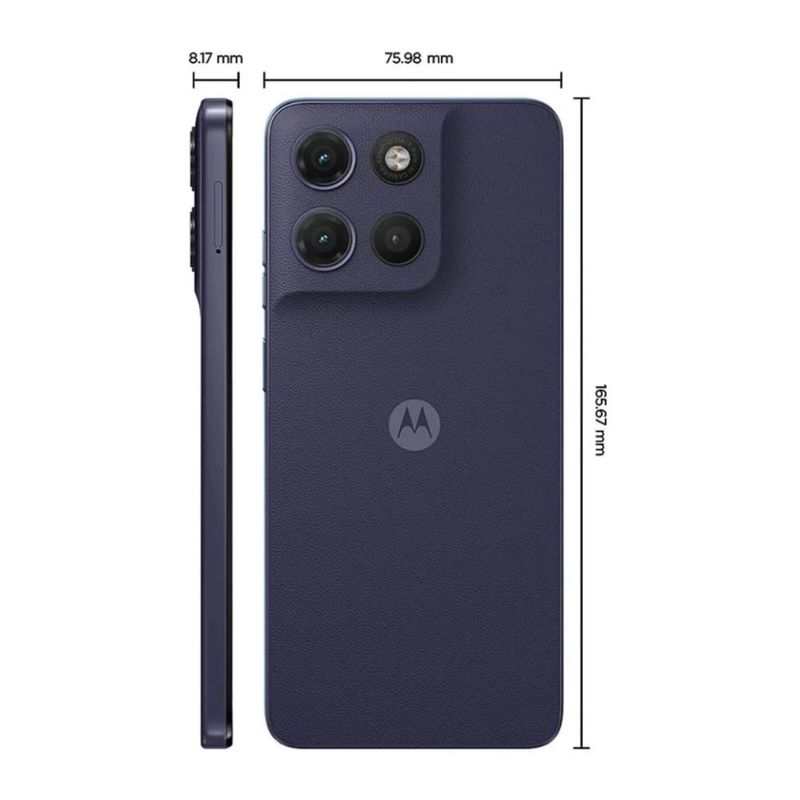 Motorola Moto G17 4G con cámara 50 MP y 128 GB arándano dimensiones