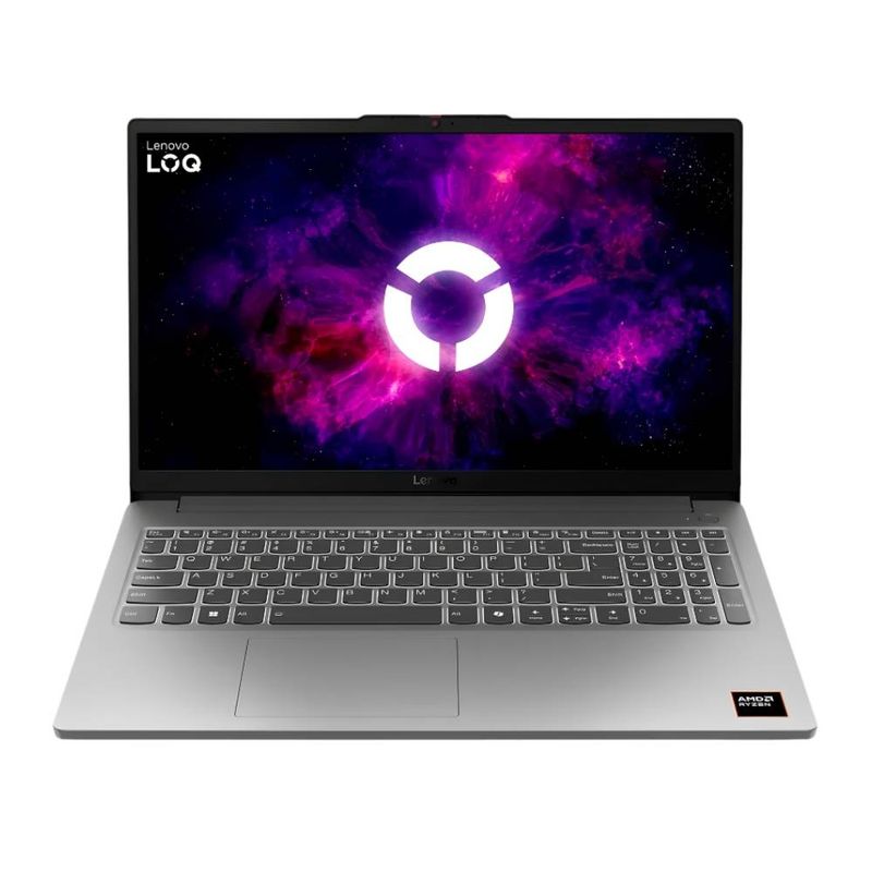 Laptop gamer Lenovo LOQ Ryzen 7 7735HS RTX 4050 144Hz gris frontal