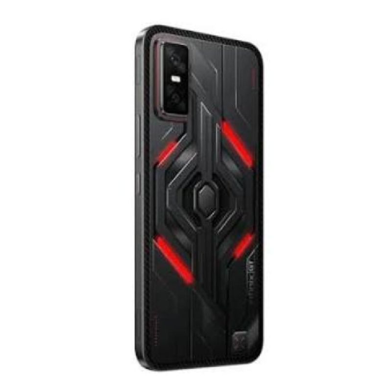 Infinix GT 30 Pro 5G: celular gamer AMOLED de 144 Hz dorsal oblicuo