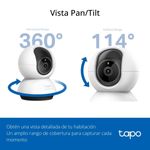 Cámara Tapo TC72 2K para interior + microSD rotación