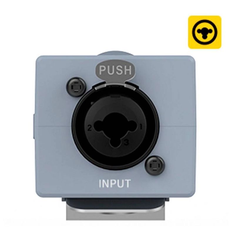 Amplificador de audífonos Donner EM1 125 mW XLR gris salida de 3.5 mm
