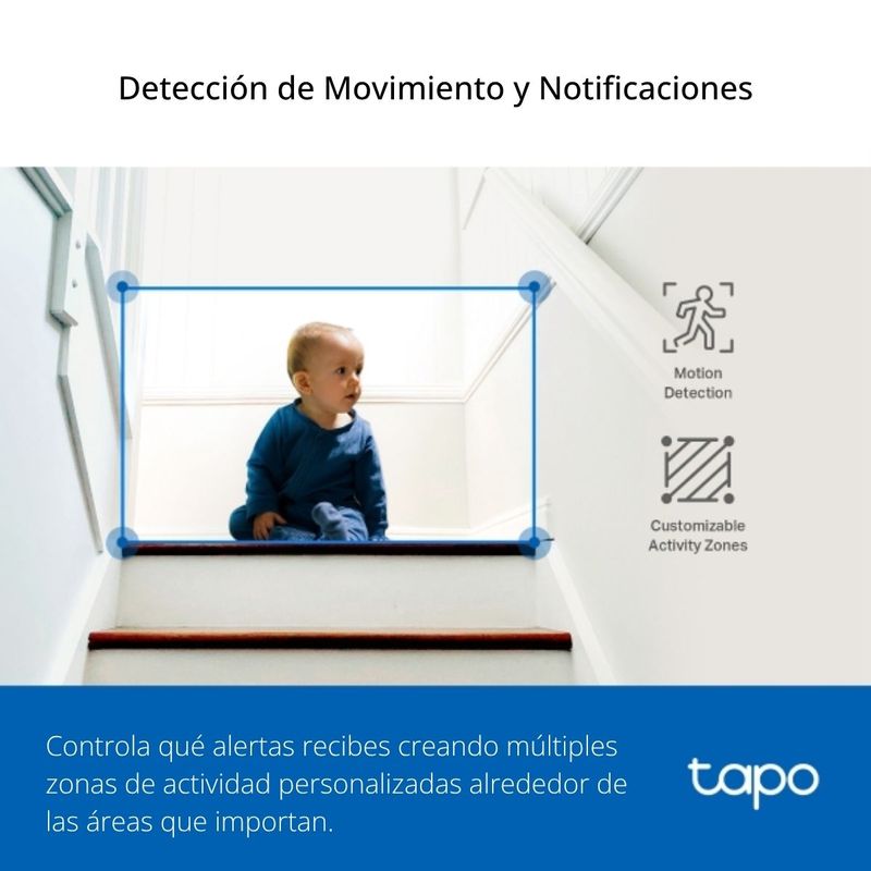 Cámara Tapo TC72 2K para interior + microSD 64GB calidad