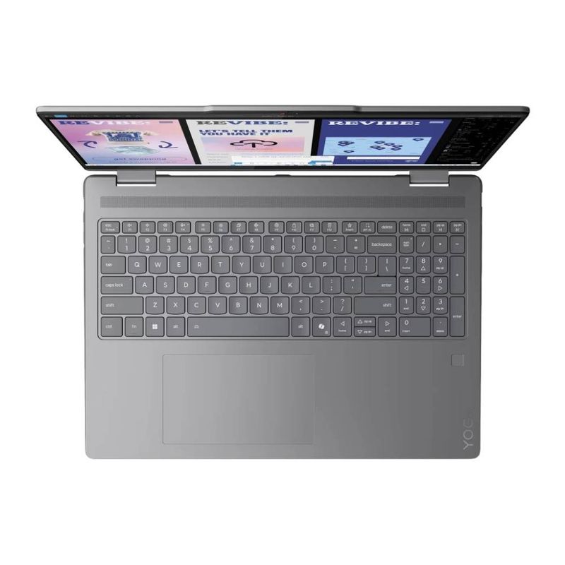 Laptop Lenovo Yoga 7 16ILL10 Core Ultra 7 256V 16GB 512GB gris teclado