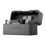Micrófono DJI Mic Mini 2 inalámbrico 2TX 1RX 400m negro vista frontal oblicuo