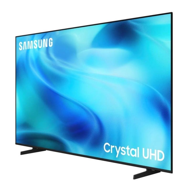 Smart TV Samsung 65 pulgadas Crystal UHD 4K 2026 negro frontal oblicuo