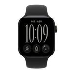 Apple Watch Series 12 GPS 42mm 64GB correa M/L negro vista frontal