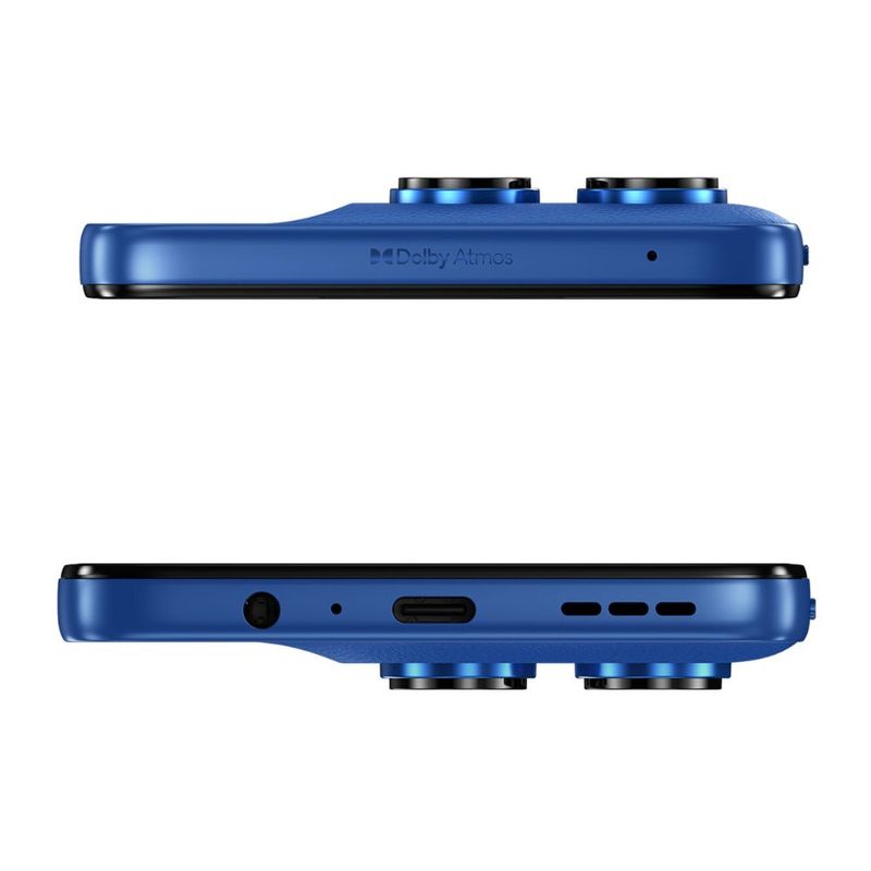 Celular Motorola G47 5G 128GB 4GB RAM azul laterales