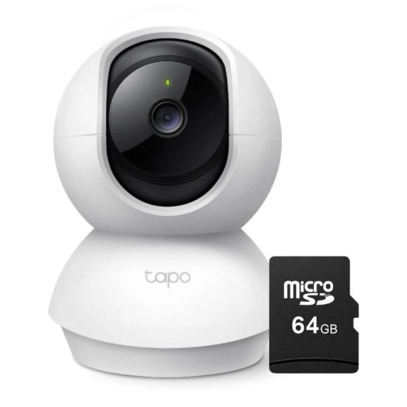 Cámara de seguridad Tapo TC70 Full HD 360° 64GB blanco vista frontal