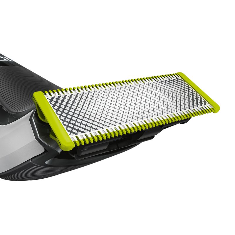 Cuchillas Philips OneBlade QP220-51 originales plateado frontal oblicua