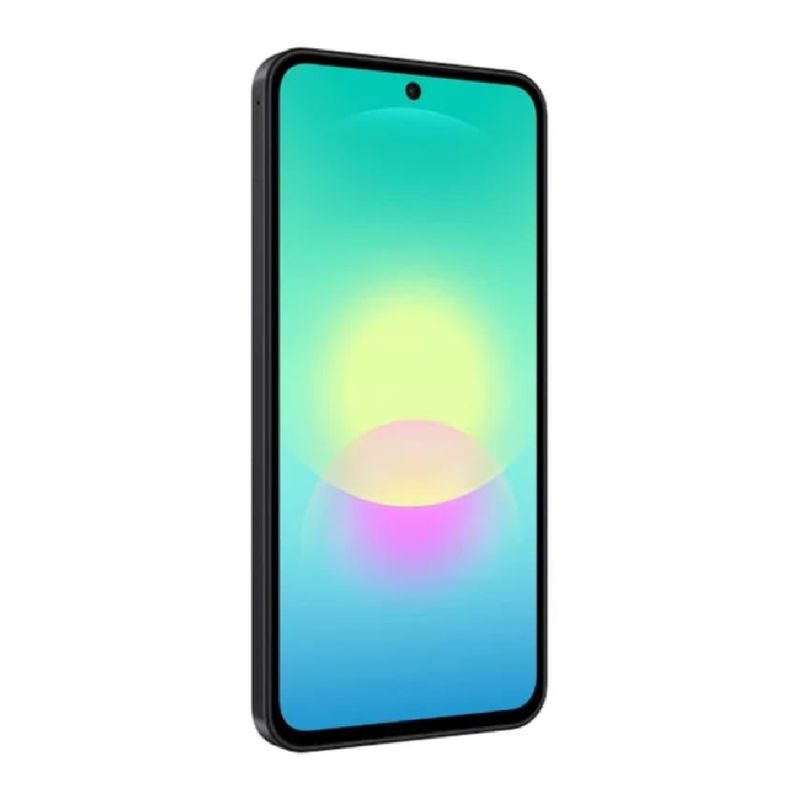 Samsung Galaxy A27 5G 256 GB negro con pantalla AMOLED frontal oblicuo