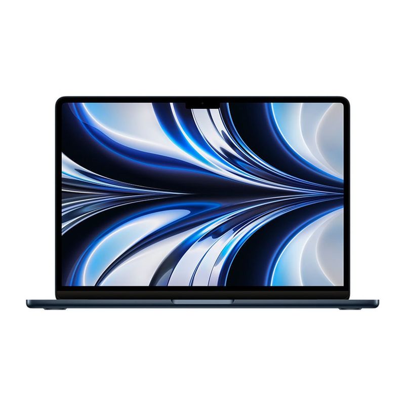 MacBook Air Apple pantalla 13.6" M2 512GB midnight frontal