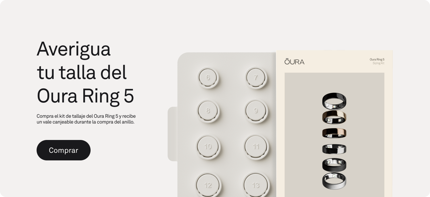 Kit de tallas Oura Ring: encuentra tu talla antes de comprar