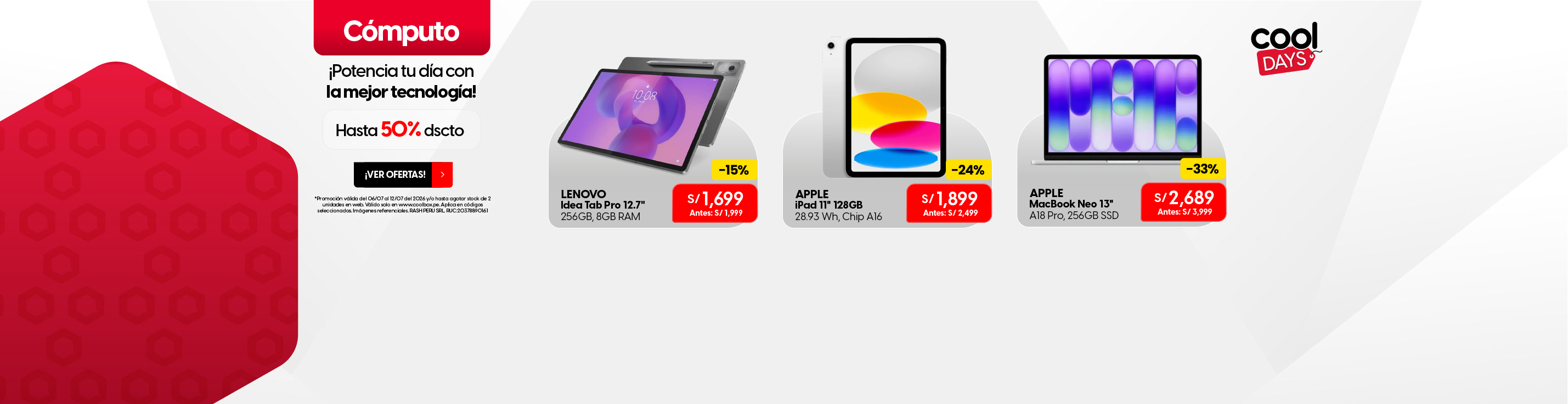 Cómputo hasta 50% dscto